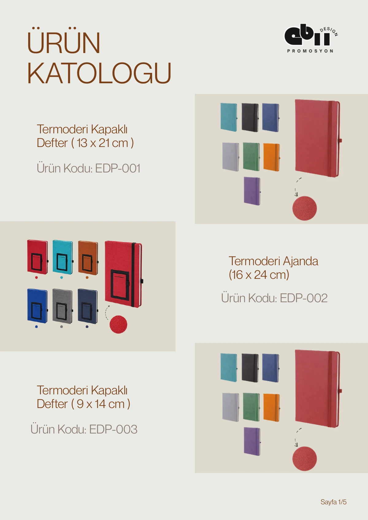 Defter ve ajanda ürünleri